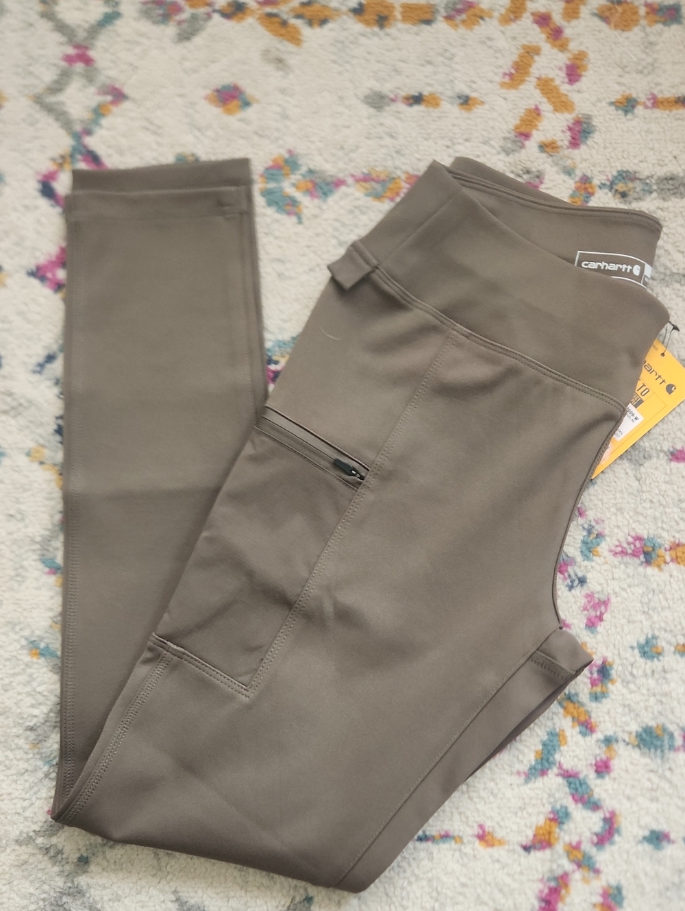 Carhartt Force Fitted Lightweight Utility Leggings Olive Green